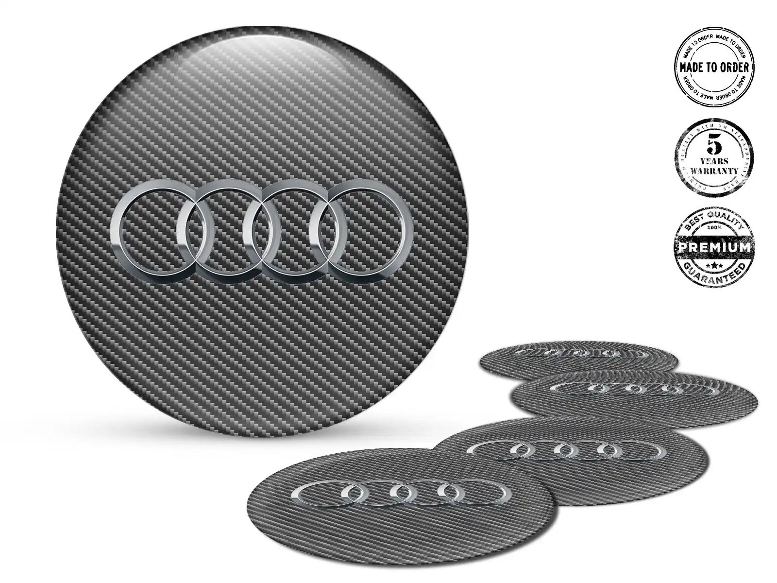 Audi Pegatinas de Cúpula Custom Calcomanías de Aro Autos